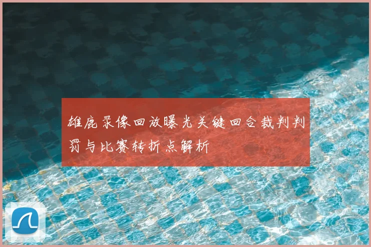 雄鹿录像回放曝光关键回合裁判判罚与比赛转折点解析
